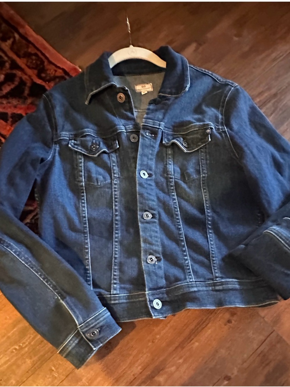 AG Adriano Goldschmidt "Robyn" Dark Blue Denim Jacket 💙 Size L